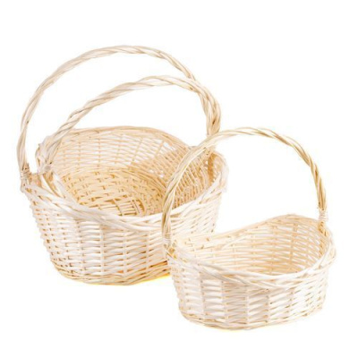 Корзина плетеная Ива натуральный овал 31*34*14см 1 шт